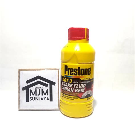 Jual Prestone Brake Fluid DOT3 300ml Cairan Rem Tahan Panas Merah Putih