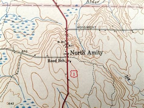 Bancroft, Topographic Map, Amity, Antique Map, Geology, Orient ...