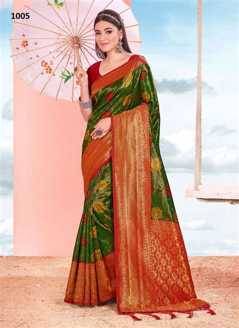 Manisha By Sangam Silk Saree Catalog The Ethnic World