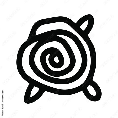 Simple vector hand drawn rose isolated on white background. Floral ...