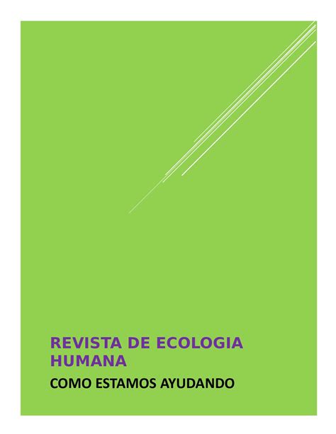 Calaméo Revista Ecologia Humana