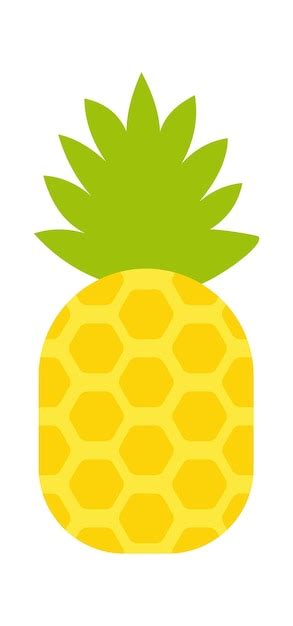 Illustration Vectorielle De Fruits Exotiques Ananas Vecteur Premium