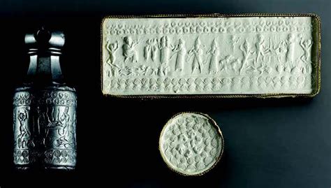 From Meggs History Of Graphic Design Stamp Cylinder Seal “the Tyszkiewicz Seal” Hittite