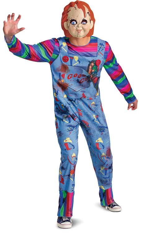 Buy Disguise Child's Play Adult Chucky Deluxe Costume Online at ...