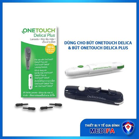 Mua Combo 25 Que Thử Đường Huyết 25 Kim Chích Máu OneTouch Ultra Plus