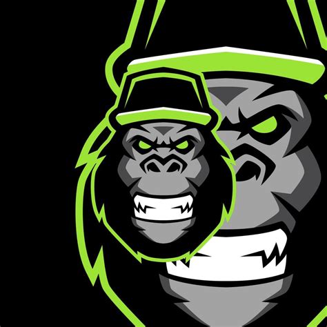 Angry Gorilla Mascot Logo Templates 7907739 Vector Art at Vecteezy