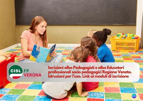 CISL FP Verona Iscrizioni Albo Pedagogisti E Albo Educatori