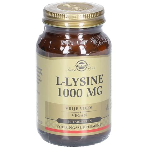 Solgar L Lysine Mg St Redcare Apotheke