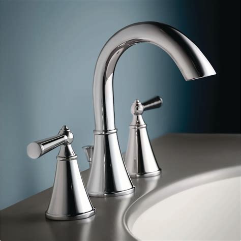 Pfister Saxton Polished Chrome Widespread 2 Handle Watersense Bathroom Sink Faucet With Drain