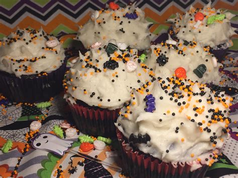 Black Magic Halloween Cupcakes