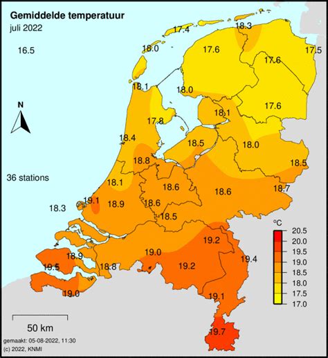 Knmi Maandgemiddelde Temperaturen Normalen Anomalieën