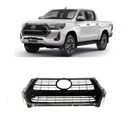 Grade Radiador Moldura Cromada Toyota Hilux 2021 2022 Mebuscar Brasil