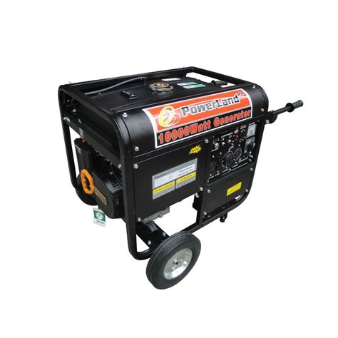 Powerland 8000 Watt Gasoline Powered Electric Start Portable Generator With Auto Idle Control