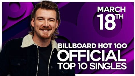 Early Release Billboard Hot 100 Top 10 Singles March 18 2023 Youtube