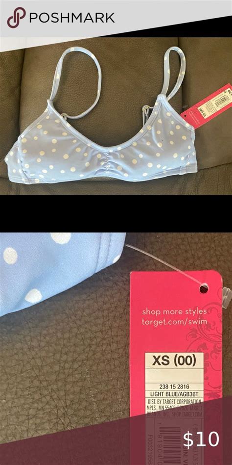 Xhilaration Bikini Top New Xs Target Brands Bikini Tops Light Blue