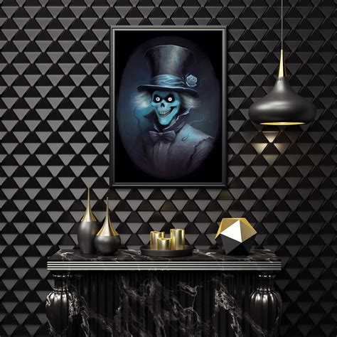 Hatbox Ghost Inspired By The Haunted Mansion Glossy Poster Paper A3