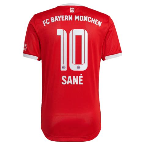 Bayern Munich SANÉ 10 Home Jersey Authentic 2022 23 Goaljerseys