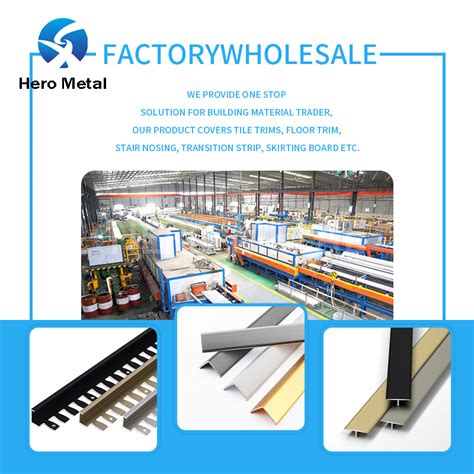 Flooring Decoration Profiles Anodised Metal Trim U Shape Floor Transition Strip China Floor