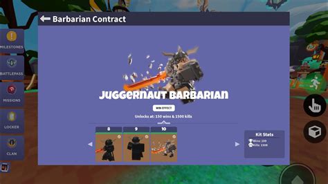 Finally I Completed The Barbarian Contract Inside Of Roblox Bedwars