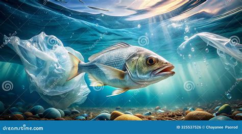 Fish Trapped In Plastic Pollution Underwater The Dire Issue Of Oceanic