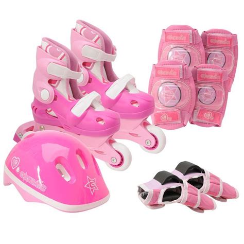 Cosmic Kids Skate Protection Set Girls Adjustable Skates Knee Pads ...