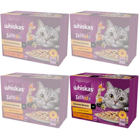 Whiskas Adult X G Kremowe Wariacje Mokra Karma Pe Noporcjowa Dla