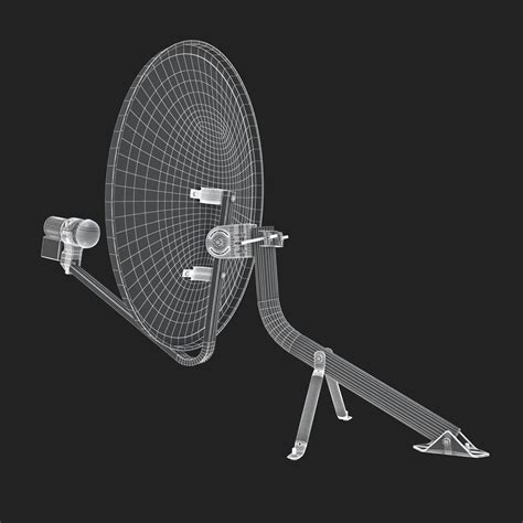 Домашняя спутниковая антенна 3D Модель $15 - .3ds .c4d .fbx .lwo .ma ...