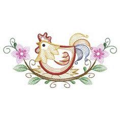 33 Chickens Roosters Hens Machine Embroidery Designs Ideas Machine