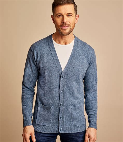 Jean Clair Cardigan Col V Homme Laine Dagneau Woolover Fr