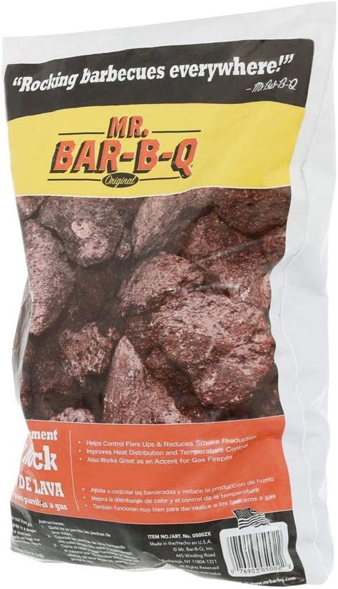 Mr Bar B Q Natural Lava Rocks For Fire Pit Lava Rocks For Gas Grills