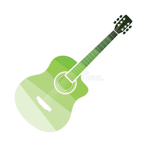 Icono De La Guitarra Ac stica Ilustración del Vector Ilustración de