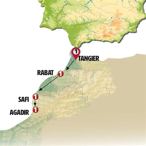 Marruecos Atlantico Pen Nsula Ib Rica Y Marruecos