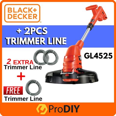 Black Decker Gl String Grass Trimmer Mesin Rumput W Foc