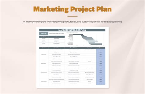 Marketing Project Plan Template in Excel, Google Sheets - Download ...