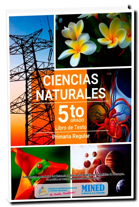 Libro De Ciencias Naturales Quinto Grado 【2023】 Libros De Nicaragua