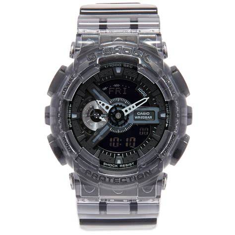 Casio G Shock GA 110 Transparent Watch Grey END NZ