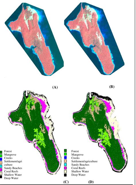 A False Color Composite Landsat Tm B False Color Composite