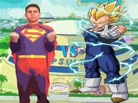 Superman Vs Ss2 Vegeta By Badger4r On Deviantart