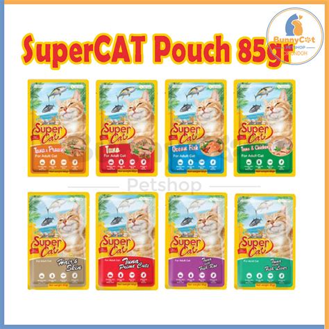 Jual Super Cat Adult Pouch 85gr Makanan Kucing Basah Pouch 85 Gr