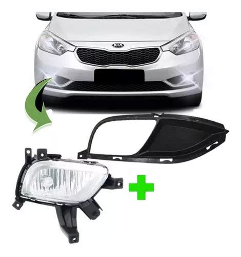 Farol Milha Tela Grade Kia Cerato 2014 2015 2016 Passageiro