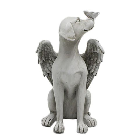 Buy Pomobie Dog Angel Memorial Statue - Garden Dog Statues Outdoor Lab ...