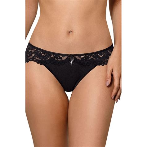 Lingerie féminine culotte noire en dentelle NEWIA Roza Lingerie