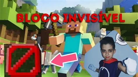 Como Pegar O Bloco Invisivel No Minecraft Passo A Passo Youtube