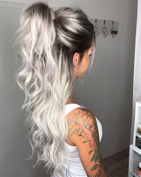 Love This Icy Blonde Look With The Dark Shadow Rootb Hair Styles