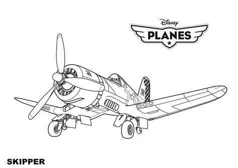 Aviones Skipper Para Colorear Imprimir E Dibujar Coloringlib