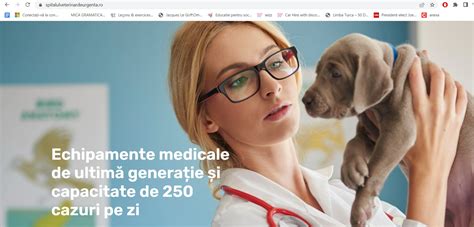 Site nou pentru Spitalul Veterinar Universitar de Urgență