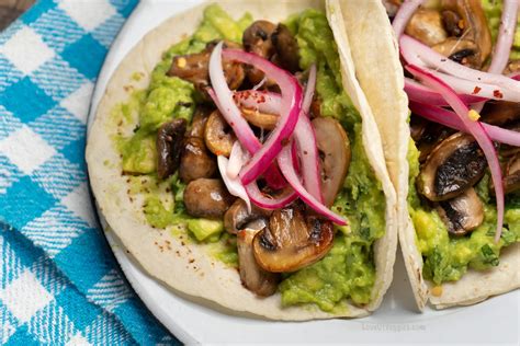 Vegan Mushroom Tacos Love Of Veggies