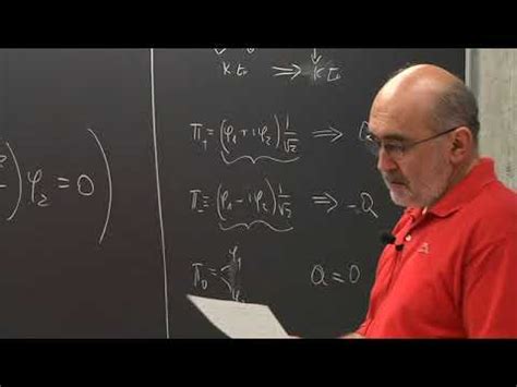 Relativistic Quantum Mechanics Lecture Of Youtube