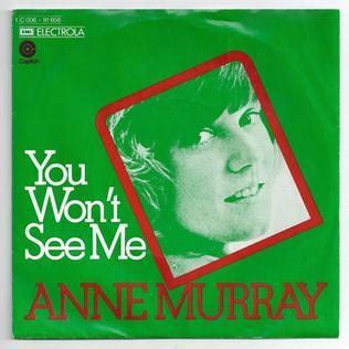 Anne Murray – You Won’t See Me Lyrics | Genius Lyrics