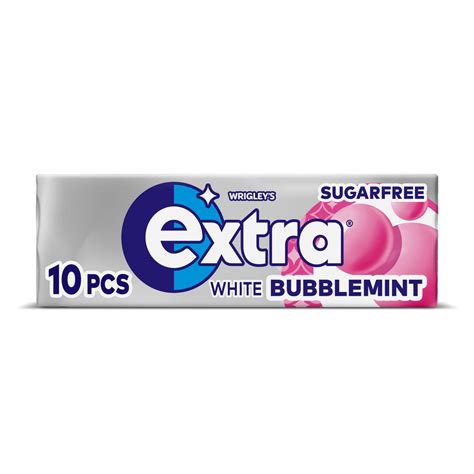 Buy Extra White Chewing Gum Sugar Free Bubblemint Packs Of